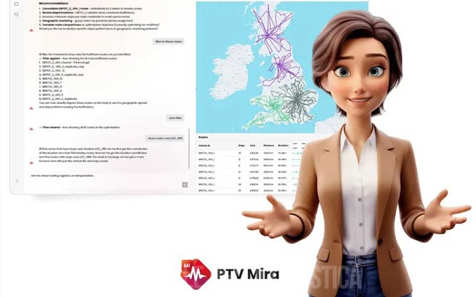Trasporti più intelligenti ed efficienti: PTV Logistics introduce l’agente AI conversazionale per la pianificazione